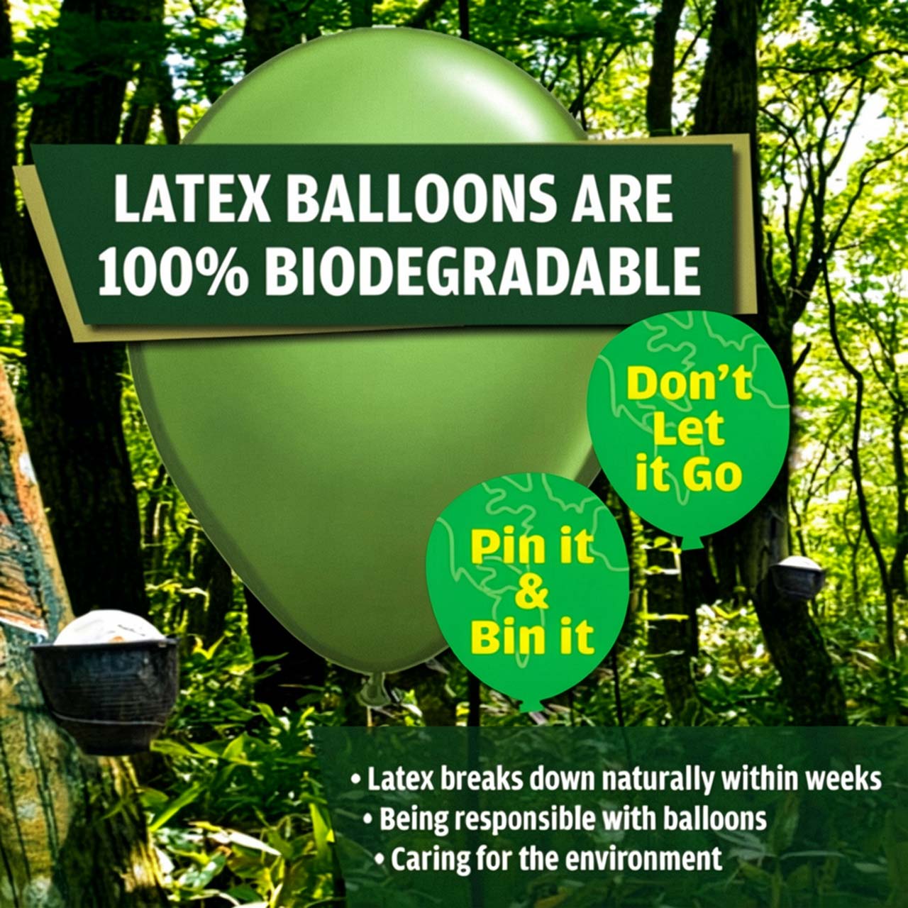 Biologisch afbreekbare ballonnen